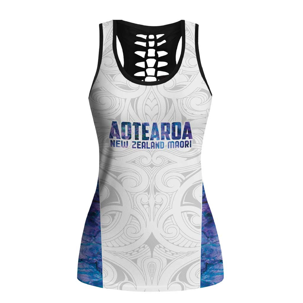 New Zealand Aotearoa Hollow Tank Top Purple Maori Papua Shell Indigenous - Aussie Hoodie