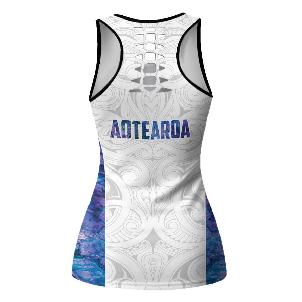 New Zealand Aotearoa Hollow Tank Top Purple Maori Papua Shell Indigenous - Aussie Hoodie