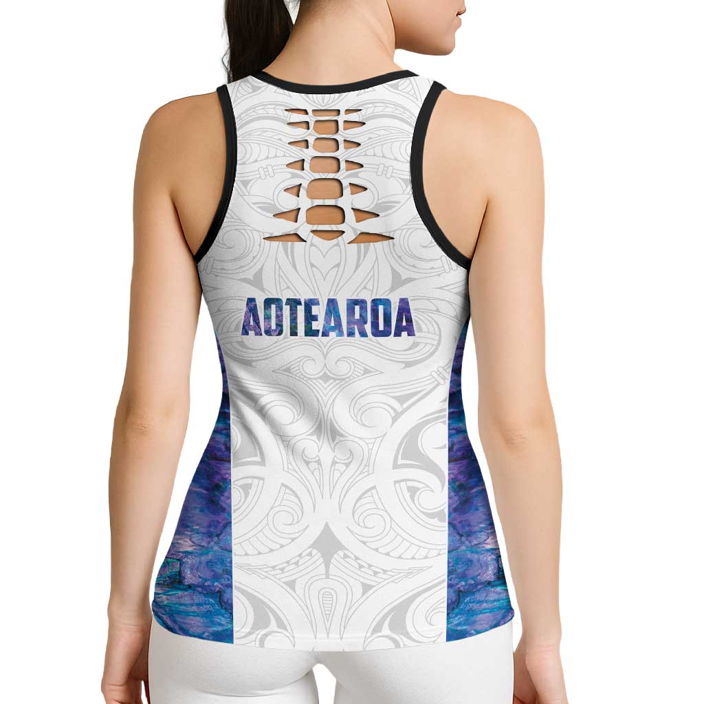 New Zealand Aotearoa Hollow Tank Top Purple Maori Papua Shell Indigenous - Aussie Hoodie
