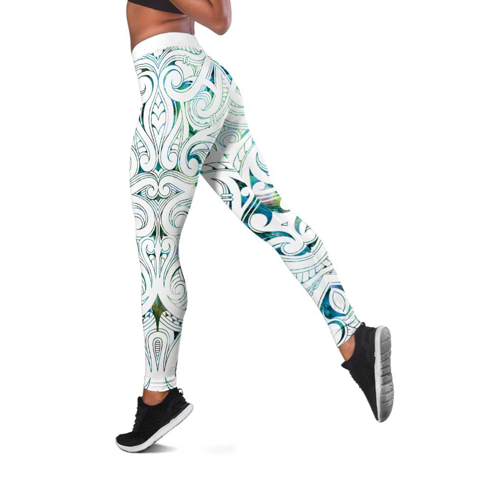New Zealand Aotearoa Leggings Green Maori Papua Shell Indigenous - Aussie Hoodie