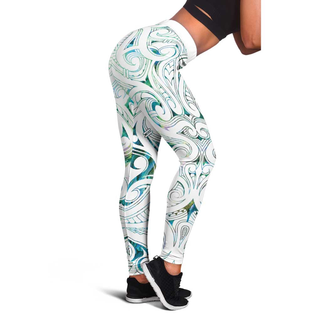 New Zealand Aotearoa Leggings Green Maori Papua Shell Indigenous - Aussie Hoodie