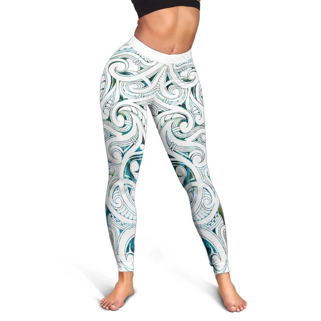 New Zealand Aotearoa Leggings Green Maori Papua Shell Indigenous - Aussie Hoodie
