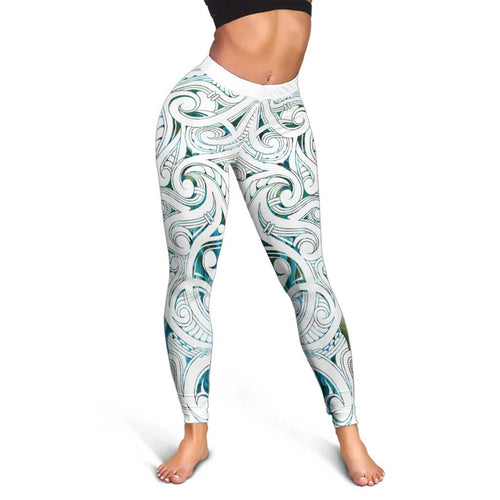New Zealand Aotearoa Leggings Green Maori Papua Shell Indigenous - Aussie Hoodie