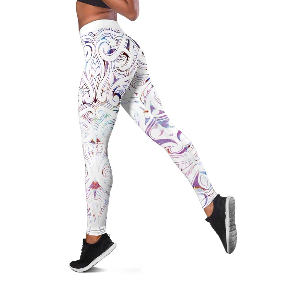 New Zealand Aotearoa Leggings Pink Maori Papua Shell Indigenous - Aussie Hoodie