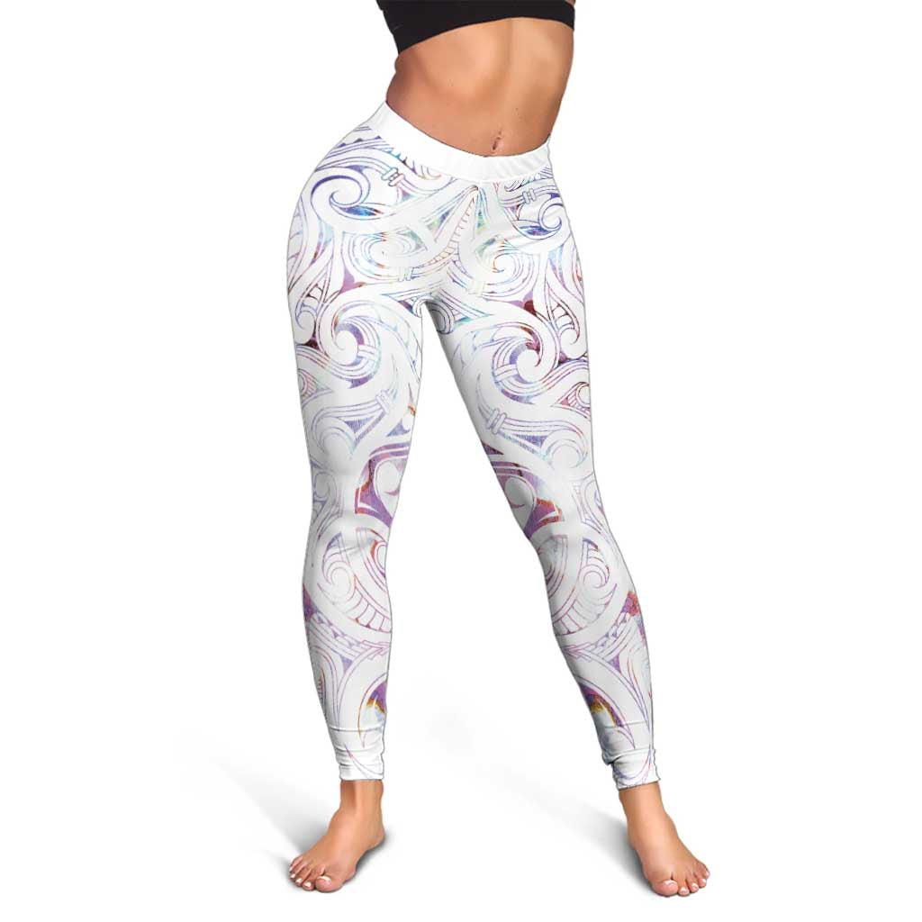 New Zealand Aotearoa Leggings Pink Maori Papua Shell Indigenous - Aussie Hoodie