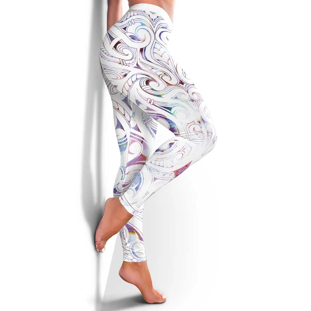 New Zealand Aotearoa Leggings Pink Maori Papua Shell Indigenous - Aussie Hoodie