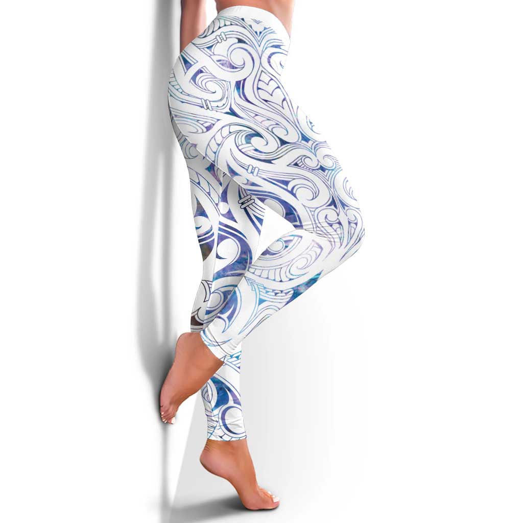 New Zealand Aotearoa Leggings Purple Maori Papua Shell Indigenous - Aussie Hoodie