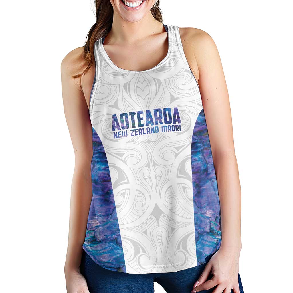 New Zealand Aotearoa Women Racerback Tank Purple Maori Papua Shell Indigenous - Aussie Hoodie