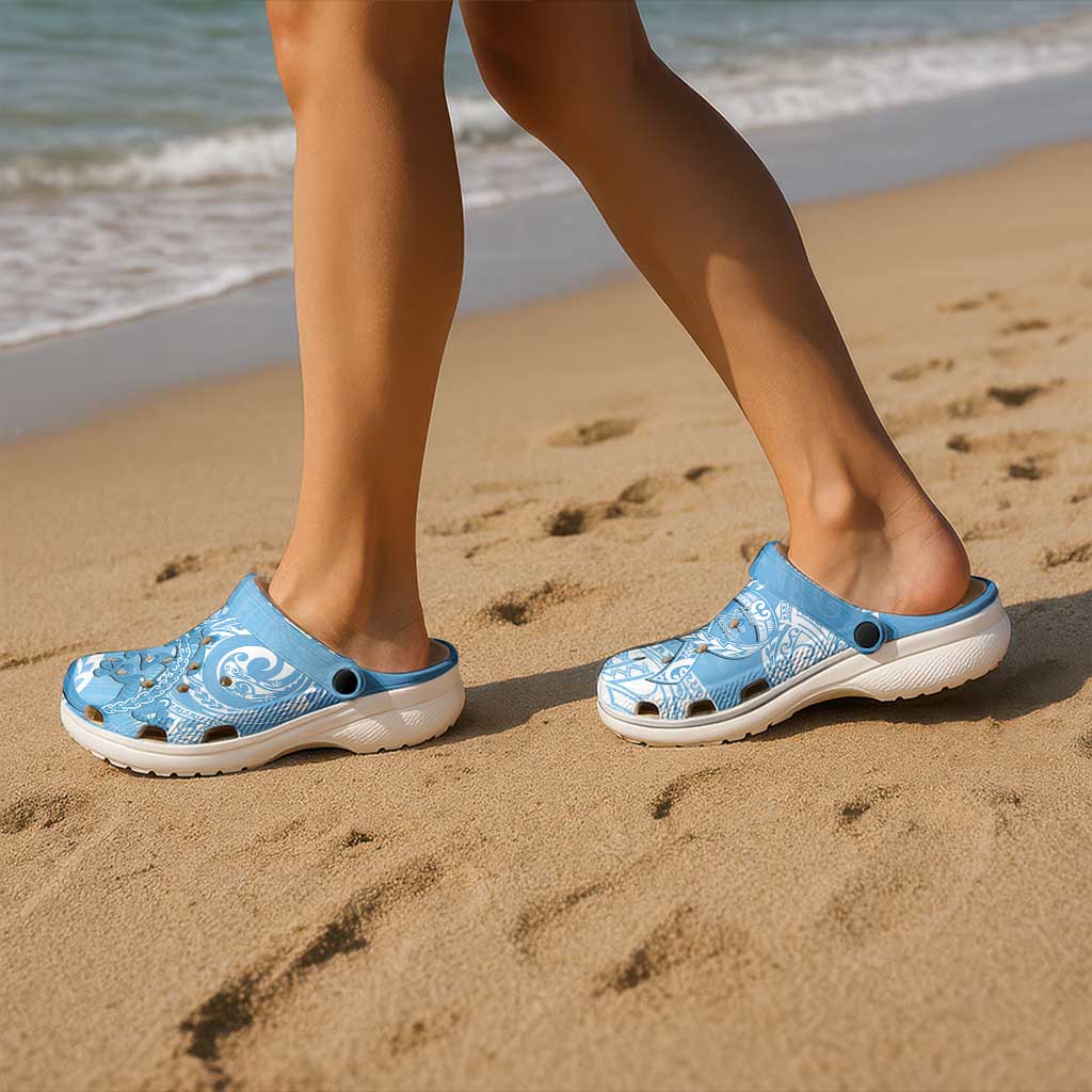New Zealand Autism Awareness Clogs Shoes NZ Fern With Maori Koru Lizard