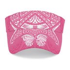 New Zealand Breast Cancer Awareness Sun Visor Cap Maori Butterfly Pink Ribbon