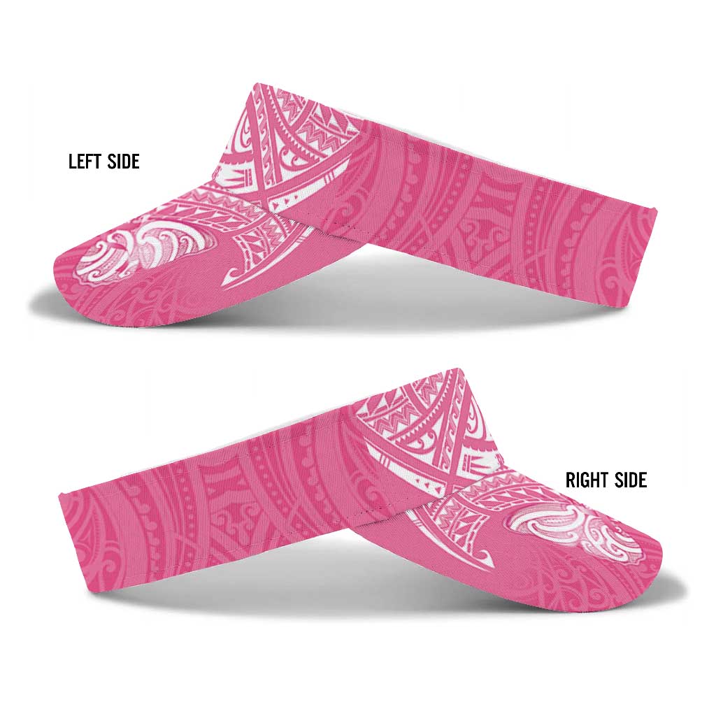 New Zealand Breast Cancer Awareness Sun Visor Cap Maori Butterfly Pink Ribbon