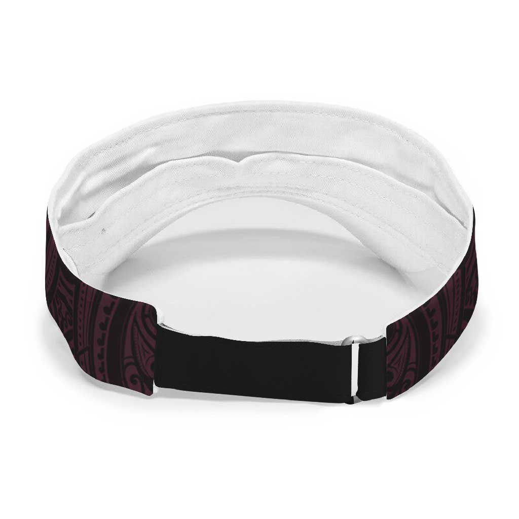 New Zealand Breast Cancer Awareness Sun Visor Cap Maori Butterfly Pink Ribbon Black Version