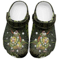 New Zealand Christmas Clogs Shoes Santa Riding Kakapo Bird Silver Fern