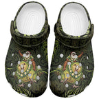 New Zealand Christmas Clogs Shoes Santa Riding Kakapo Bird Silver Fern