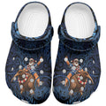 New Zealand Christmas Clogs Shoes Santa Riding Kiwi Bird Silver Fern