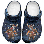 New Zealand Christmas Clogs Shoes Santa Riding Kiwi Bird Silver Fern