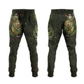 New Zealand Christmas Jogger Pants Santa Riding Kakapo Bird Silver Fern