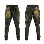 New Zealand Christmas Jogger Pants Santa Riding Kakapo Bird Silver Fern