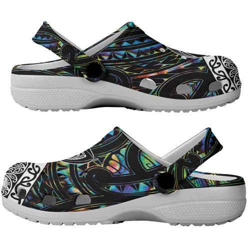 New Zealand Clogs Shoes Maori Rugby Tattoo Papua Shell - Aussie Hoodie