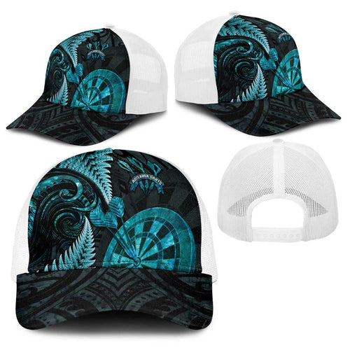 New Zealand Darts Baseball Net Cap Happiness Is A Tight Threesome Maori Paua Shell - Aussie Hoodie