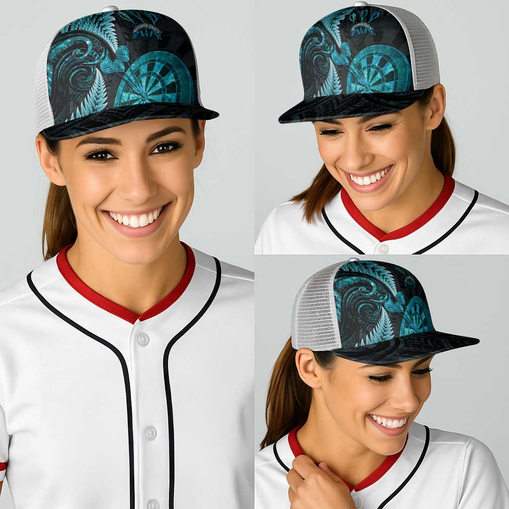 New Zealand Darts Baseball Net Cap Happiness Is A Tight Threesome Maori Paua Shell - Aussie Hoodie