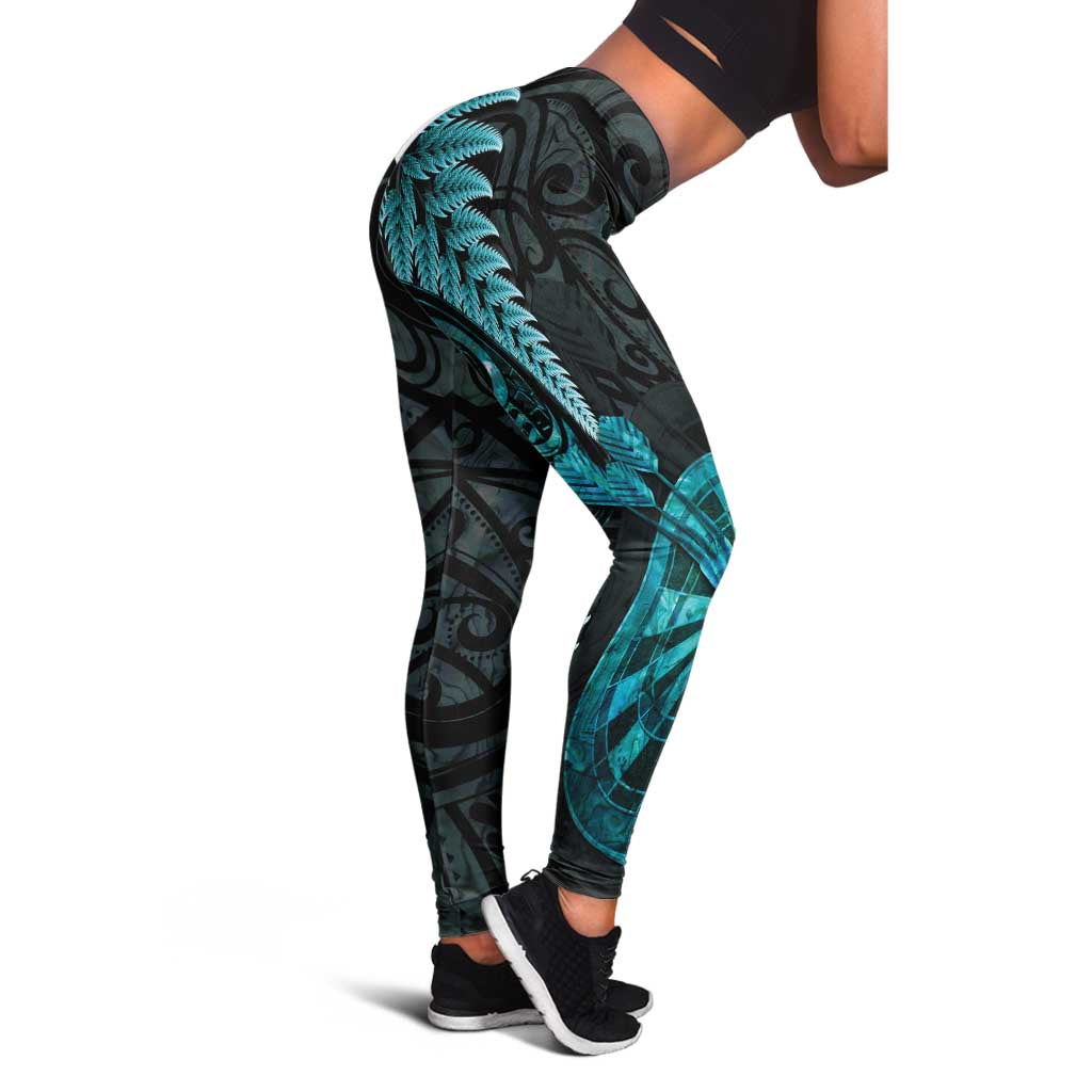 New Zealand Darts Leggings Happiness Is A Tight Threesome Maori Paua Shell