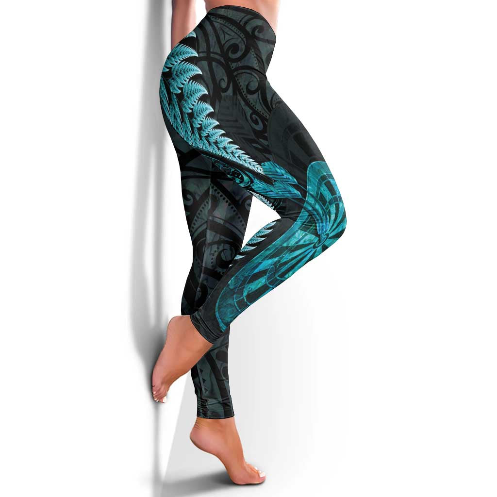 New Zealand Darts Leggings Happiness Is A Tight Threesome Maori Paua Shell