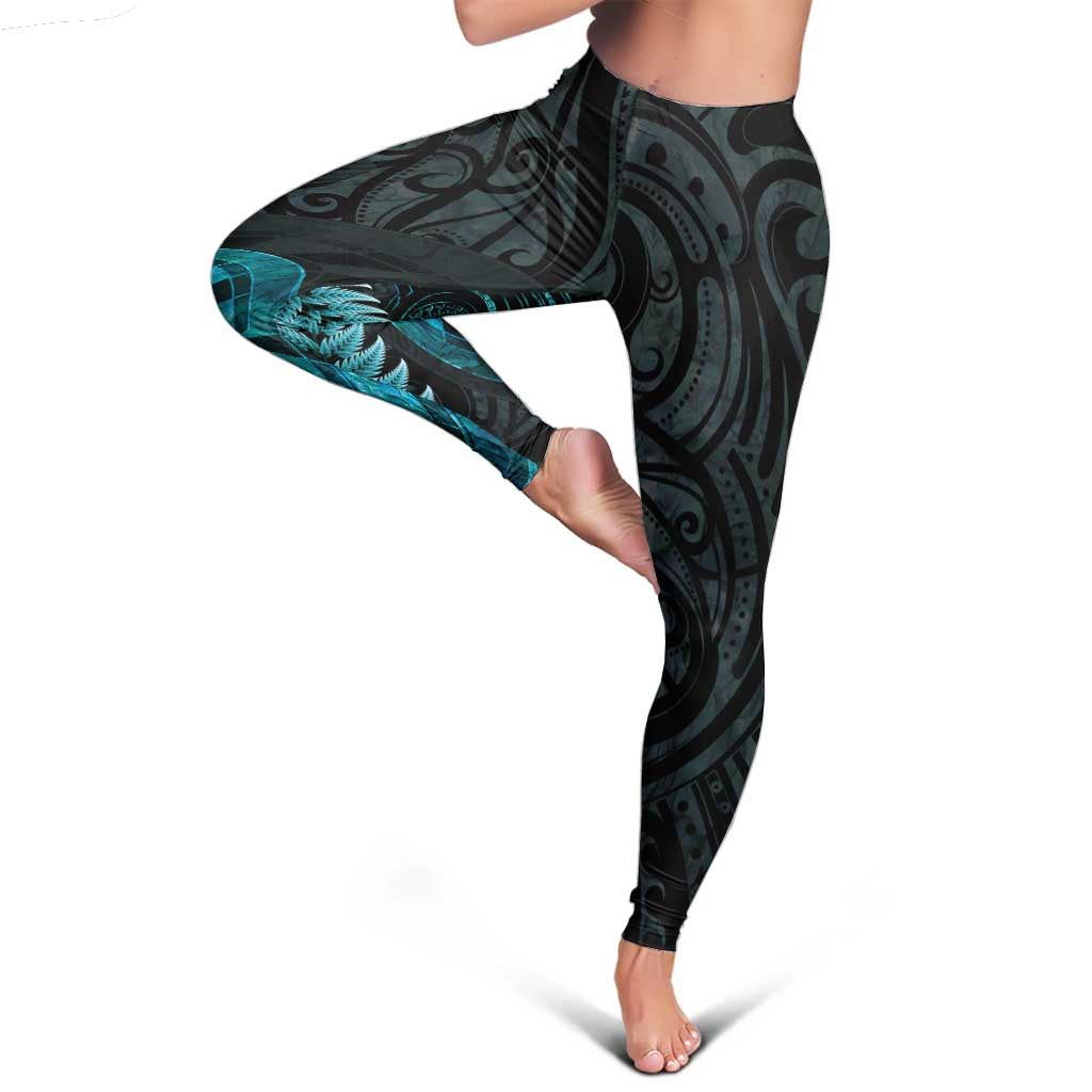New Zealand Darts Leggings Happiness Is A Tight Threesome Maori Paua Shell