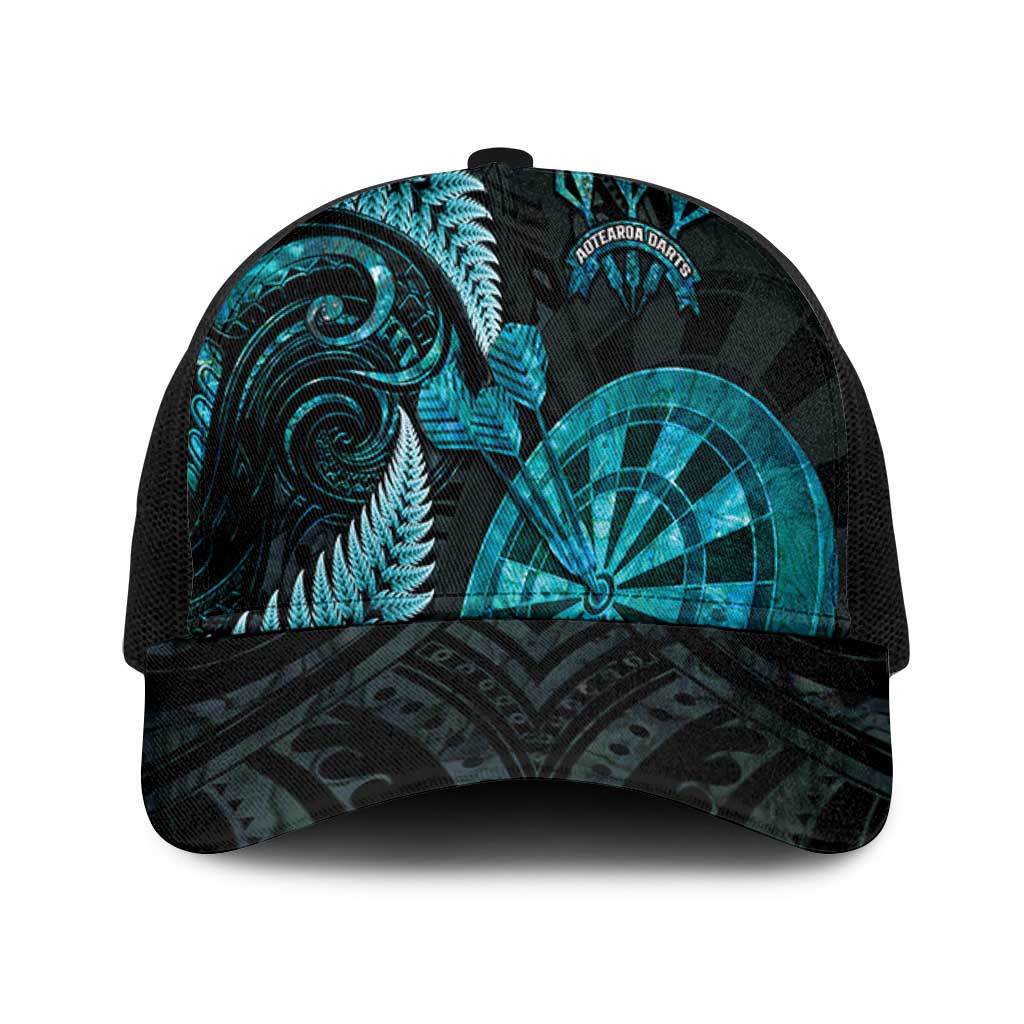 New Zealand Darts Mesh Trucker Cap Happiness Is A Tight Threesome Maori Paua Shell - Aussie Hoodie