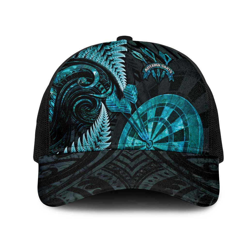New Zealand Darts Mesh Trucker Cap Happiness Is A Tight Threesome Maori Paua Shell - Aussie Hoodie