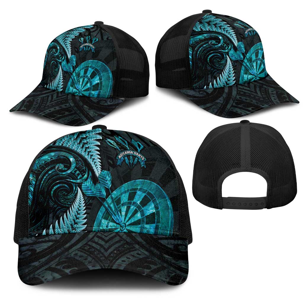 New Zealand Darts Mesh Trucker Cap Happiness Is A Tight Threesome Maori Paua Shell - Aussie Hoodie
