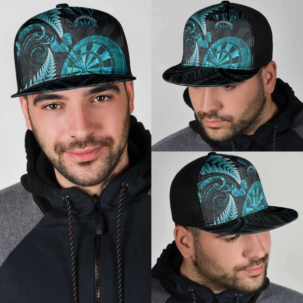 New Zealand Darts Mesh Trucker Cap Happiness Is A Tight Threesome Maori Paua Shell - Aussie Hoodie