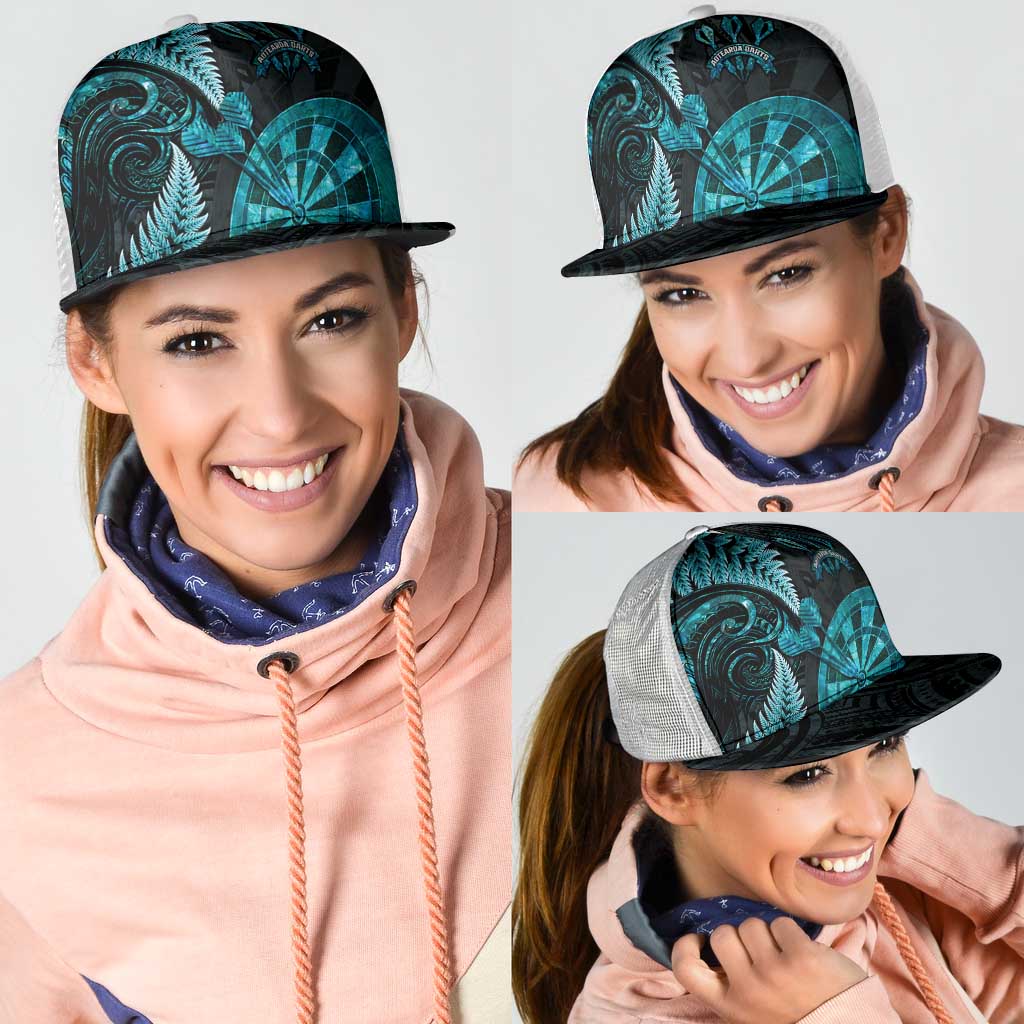 New Zealand Darts Mesh Trucker Cap Happiness Is A Tight Threesome Maori Paua Shell - Aussie Hoodie