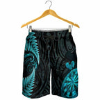 New Zealand Darts Shorts for Men Happiness Is A Tight Threesome Maori Paua Shell