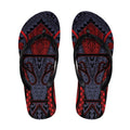 New Zealand Flip Flops Maori Kiwiana Pattern Tukutuku Motif