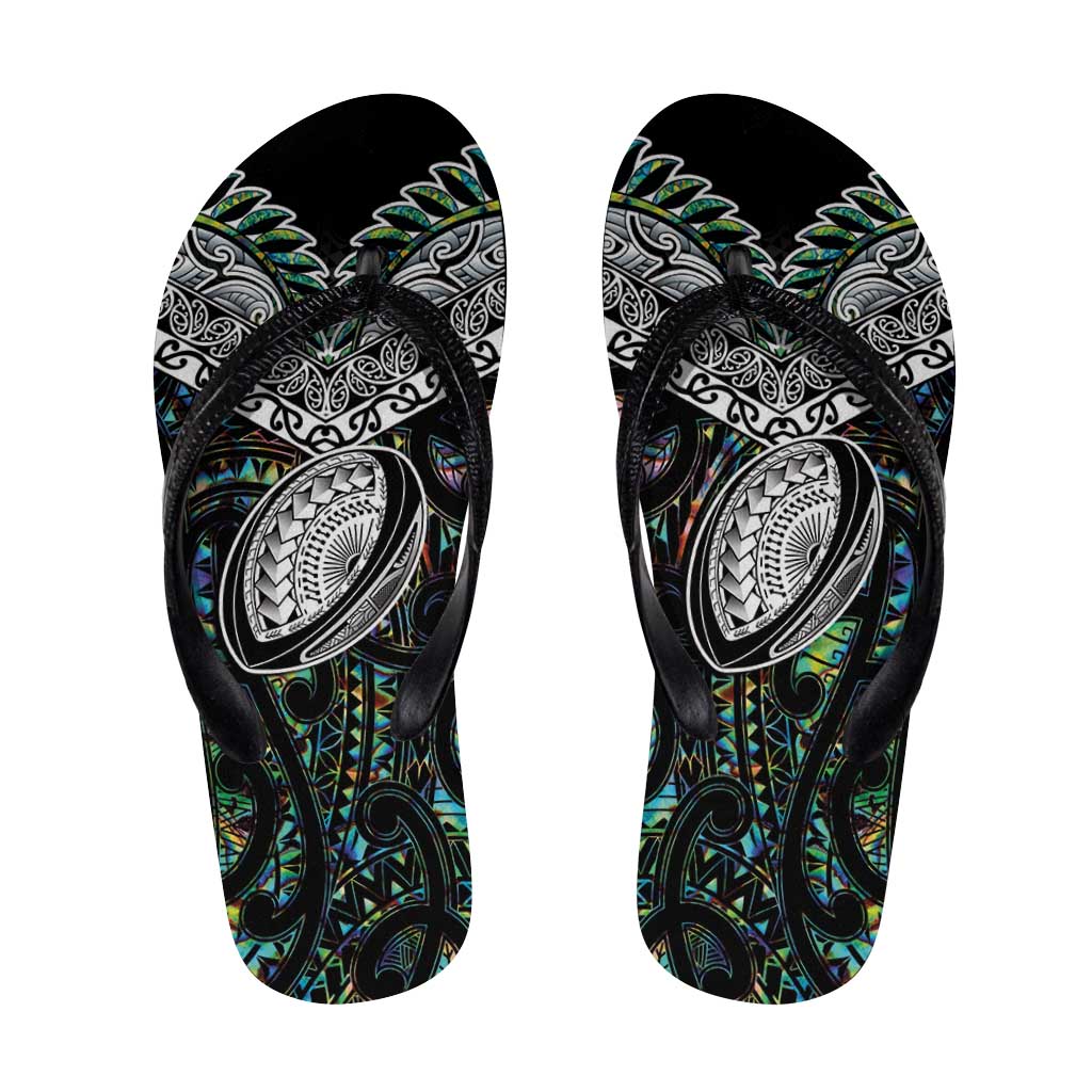 New Zealand Flip Flops Maori Rugby Tattoo Papua Shell - Aussie Hoodie