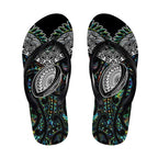 New Zealand Flip Flops Maori Rugby Tattoo Papua Shell - Aussie Hoodie