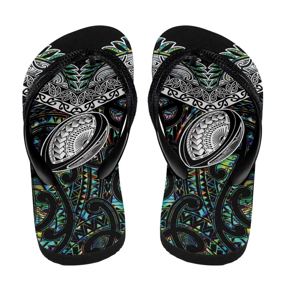 New Zealand Flip Flops Maori Rugby Tattoo Papua Shell - Aussie Hoodie