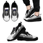 New Zealand Football Sneakers Silver Fern Maori Pattern Monochrome