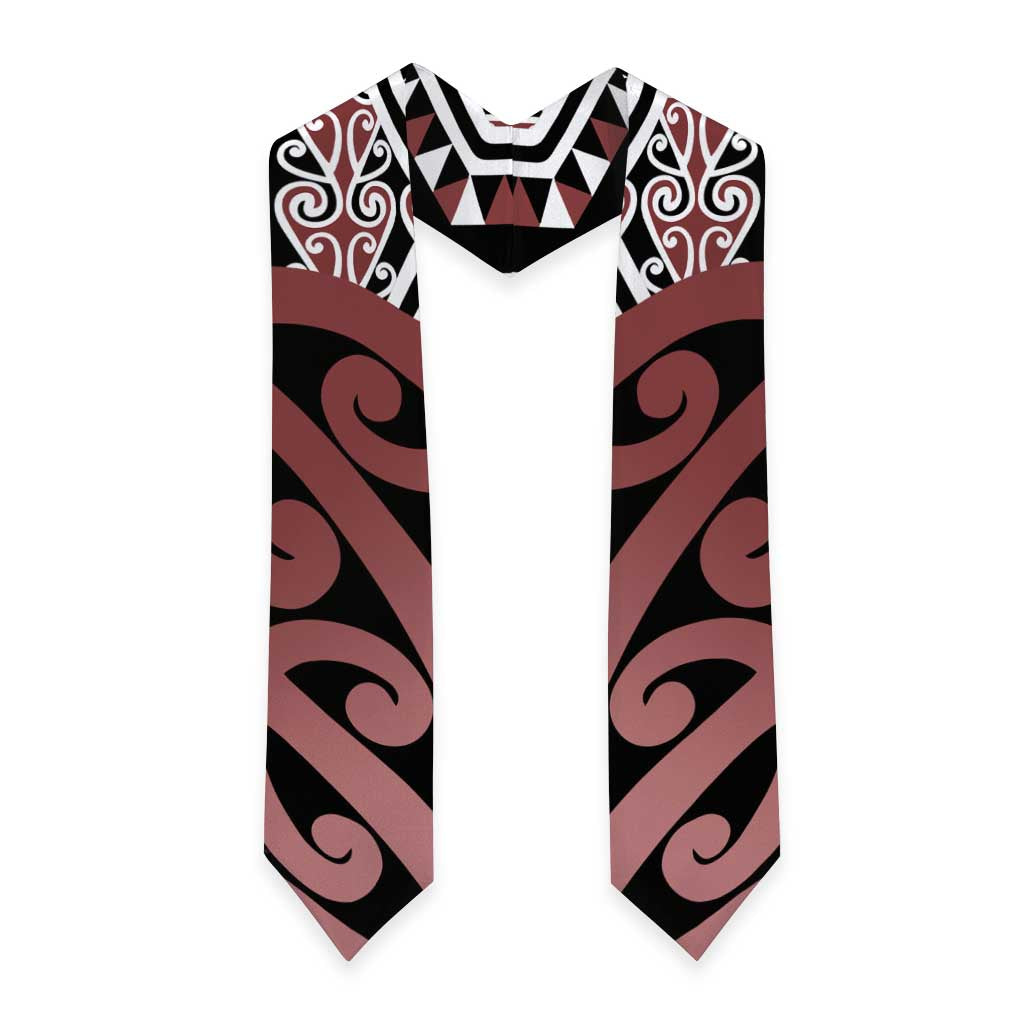 New Zealand Graduation Stole Aotearoa Kowhaiwhai Mix Taniko Art - Brown - Aussie Hoodie
