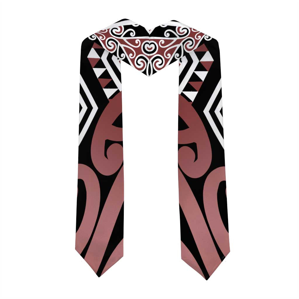New Zealand Graduation Stole Aotearoa Kowhaiwhai Mix Taniko Art - Brown - Aussie Hoodie