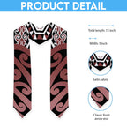 New Zealand Graduation Stole Aotearoa Kowhaiwhai Mix Taniko Art - Brown - Aussie Hoodie