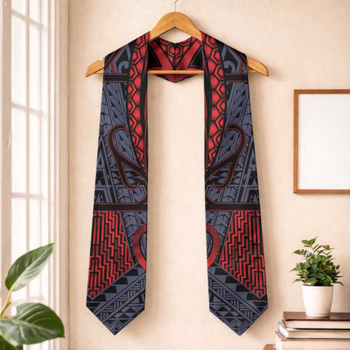 New Zealand Graduation Stole Maori Kiwiana Pattern Tukutuku Motif