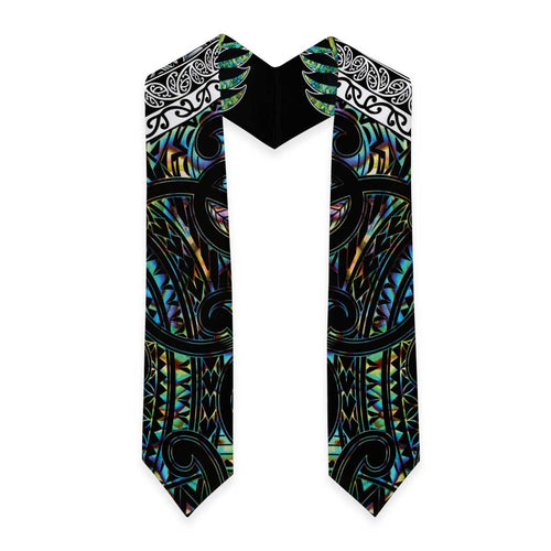 New Zealand Graduation Stole Maori Rugby Tattoo Papua Shell - Aussie Hoodie