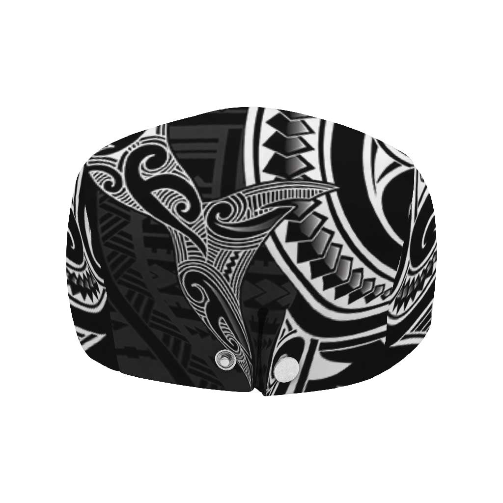 New Zealand Hammerhead Shark Jeff Hat Maori Haehae Mangopare Black - Aussie Hoodie