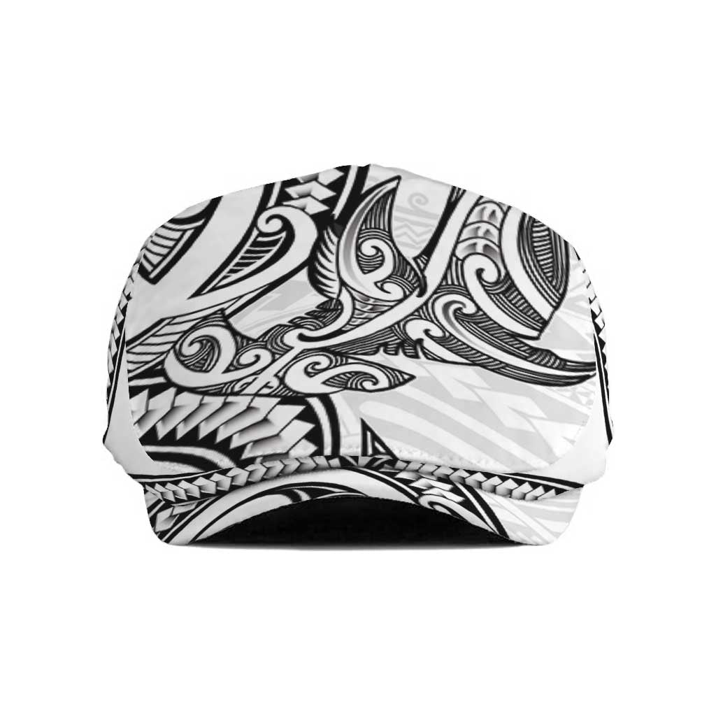New Zealand Hammerhead Shark Jeff Hat Maori Haehae Mangopare White - Aussie Hoodie