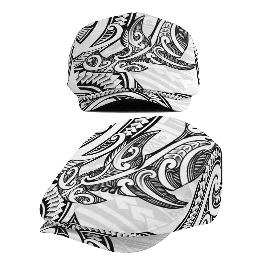 New Zealand Hammerhead Shark Jeff Hat Maori Haehae Mangopare White - Aussie Hoodie