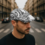 New Zealand Hammerhead Shark Jeff Hat Maori Haehae Mangopare White - Aussie Hoodie