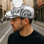 New Zealand Hammerhead Shark Jeff Hat Maori Haehae Mangopare White - Aussie Hoodie