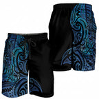 New Zealand Hammerhead Shark Shorts for Men Maori Haehae Mangopare Galaxy - Aussie Hoodie